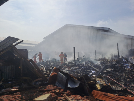 KEBAKARAN PASAR INDUK CEPU