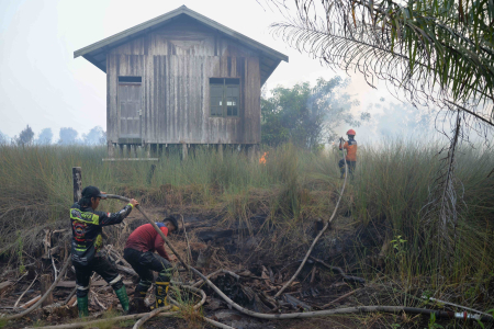 PEMADAMAN KEBAKARAN LAHAN GAMBUT