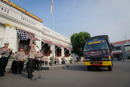 POLRESTABES SURABAYA KIRIM BANTUAN KEMANUSIAAN