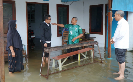 TINJAU RUMAH WARGA TERDAMPAK BANJIR