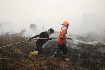 PEMADAMAN KEBAKARAN LAHAN GAMBUT 