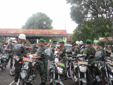 PRAJURIT HARUS LENGKAPI SURAT KENDARAAN