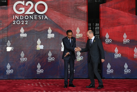 PRESIDEN JOKOWI SAMBUT KANSELIR JERMAN