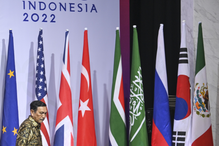 KONFERENSI PERS MENKO MARVES JELANG KTT G20