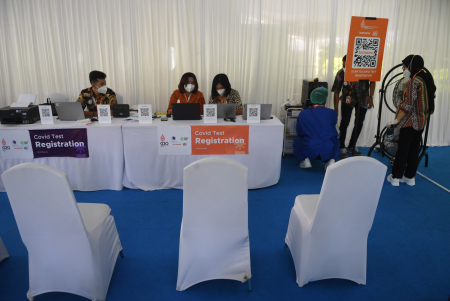 PERSIAPAN LOKASI TES COVID-19 UNTUK DELEGASI KTT G20
