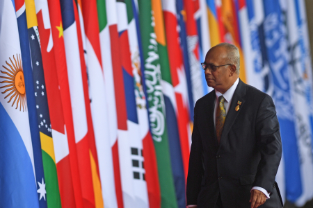 PRESIDEN JOKOWI SAMBUT MENLU SURINAME