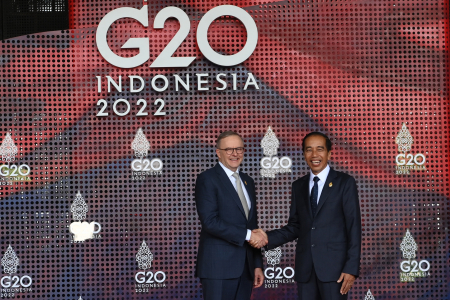 PRESIDEN JOKOWI SAMBUT PM AUSTRALIA