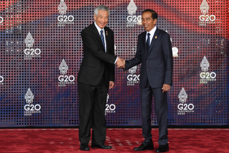 PRESIDEN JOKOWI SAMBUT PM SINGAPURA