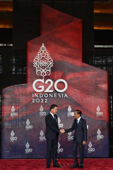 PRESIDEN JOKOWI SAMBUT PM BELANDA
