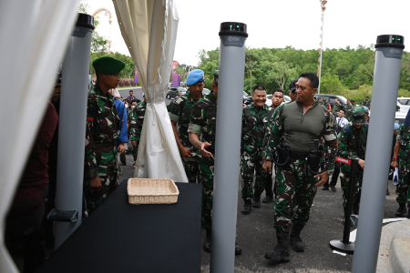 PANGLIMA TNI TINJAU KESIAPAN PENGAMANAN KTT G20 DI TAHURA