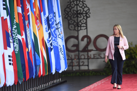 KEDATANGAN PERDANA MENTERI ITALIA