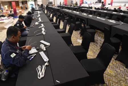PERSIAPAN INFRASTRUKTUR MEDIA CENTER KTT G20