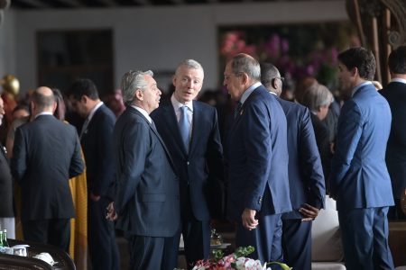 PIMPINAN NEGARA TIBA DI RUANG TUNGGU KTT G20