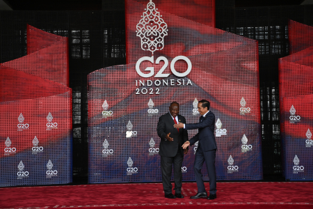 PRESIDEN JOKOWI SAMBUT PRESIDEN AFRIKA SELATAN