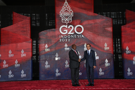 PRESIDEN JOKOWI SAMBUT PRESIDEN AFRIKA SELATAN