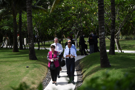 PRESIDEN JOKOWI BERSAMA MANAGING DIRECTOR IMF