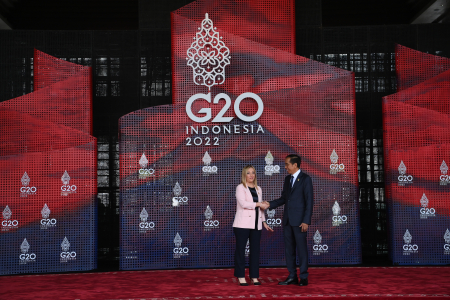PRESIDEN JOKOWI SAMBUT PERDANA MENTERI ITALIA