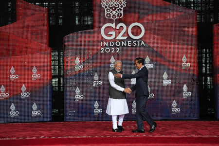 PRESIDEN JOKOWI SAMBUT PERDANA MENTERI INDIA