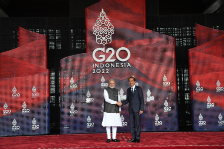 PRESIDEN JOKOWI SAMBUT PERDANA MENTERI INDIA
