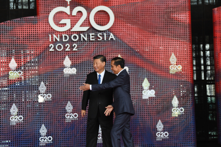 PRESIDEN JOKOWI SAMBUT PRESIDEN CHINA