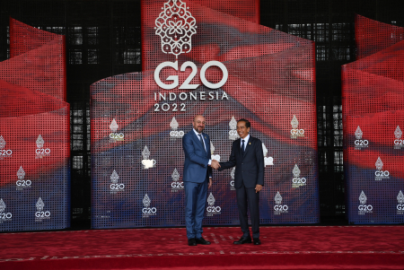 PRESIDEN JOKOWI SAMBUT PRESIDEN EUROPEAN COUNCIL