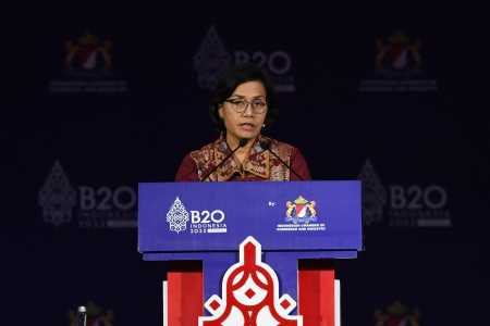 SRI MULYANI BICARA DI B20 SUMMIT 