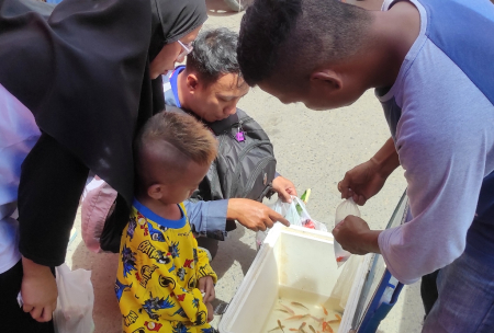 MELAYANI PEMBELI IKAN HIAS