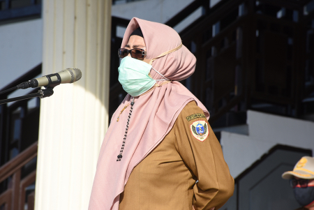 SEKRETARIS DAERAH PIMPIN APEL GABUNGAN