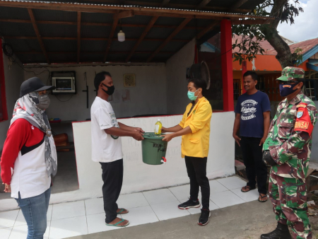 BANTUAN TEMPAT CUCI TANGAN POS SISKAMLING