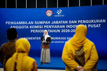 PENGUKUHAN ANGGOTA KPI PUSAT PERIODE 2026–2029