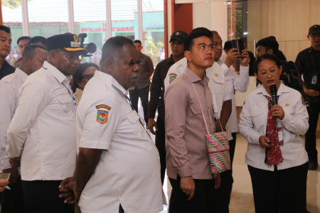 WAPRES TINJAU RSUD WAISAI