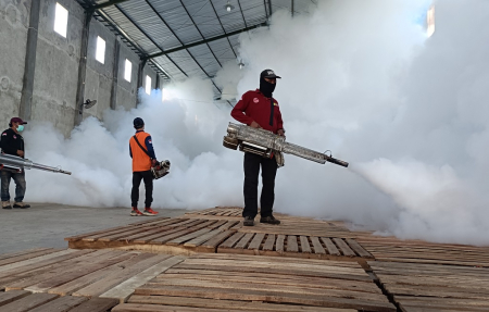 PENGASAPAN DI GUDANG KPU BATANG