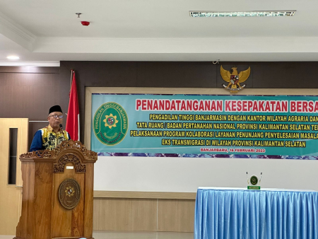 PENYELESAIAN MASALAH TANAH EKS TRANSMIGRASI