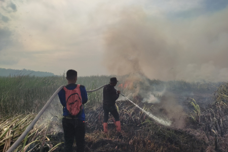 PADAMKAN KARHUTLA DI DESA TUNGKARAN