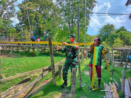 MEMASANG GARIS PERINGATAN