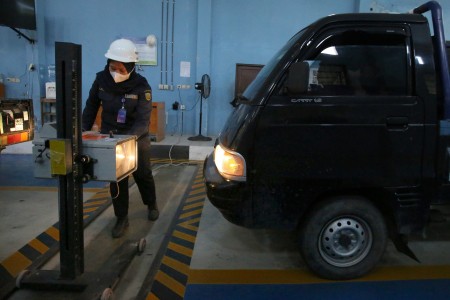 UJI PANCAR LAMPU KENDARAAN 