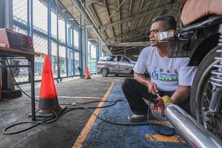 UJI EMISI KENDARAAN SEPEDA MOTOR