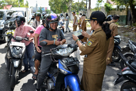 RAZIA KENDARAAN BERMOTOR DI PALANGKA RAYA