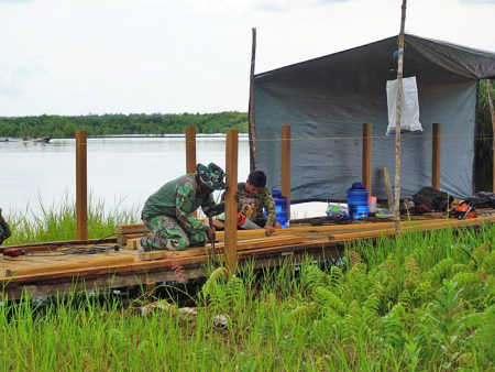 MEMBUAT TIANG PAGAR JEMBATAN
