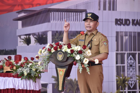 PEMANCANGAN TIANG PEMBANGUNAN RSUD HANAU