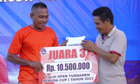 JUARA III KEJUARAAN SEPAK BOLA PEMUDA TULUI CUP I