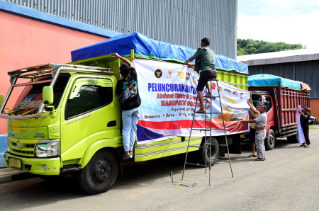 PASANG SPANDUK BANTUAN PANGAN