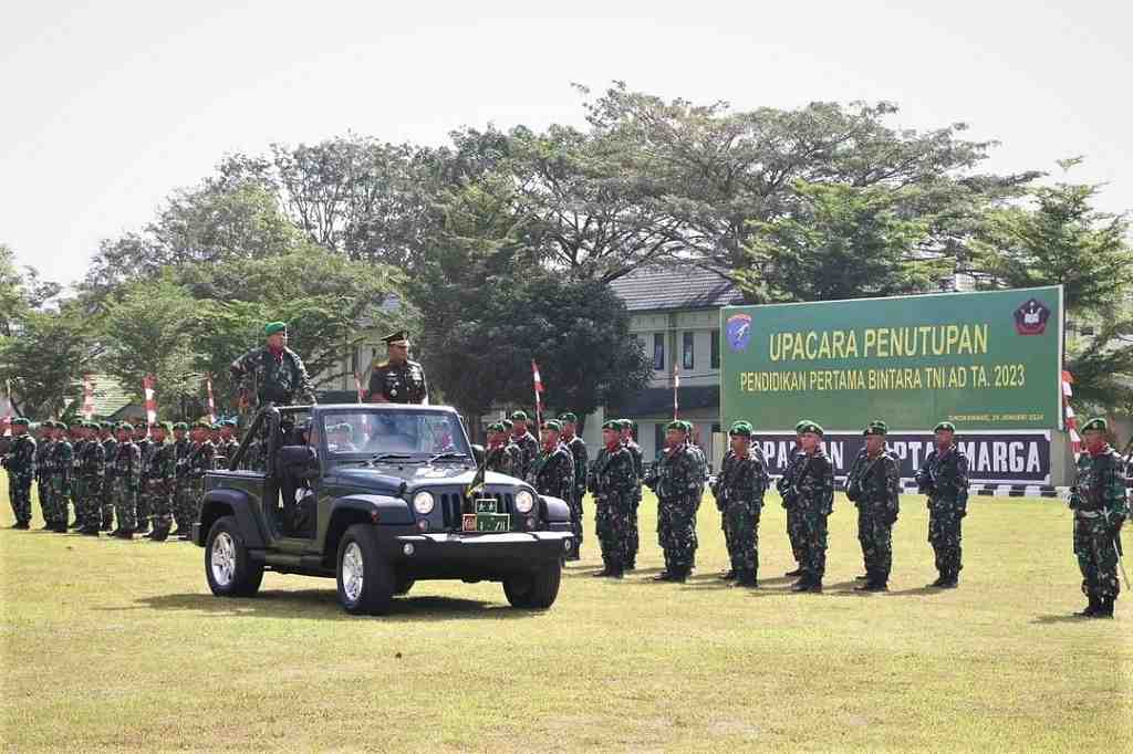 PENUTUPAN PENDIDIKAN PERTAMA BINTARA TNI AD TA 2023