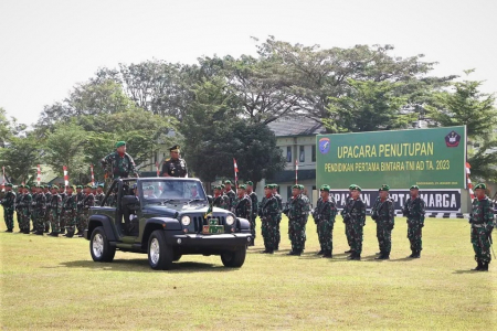 PENUTUPAN PENDIDIKAN PERTAMA BINTARA TNI AD TA 2023