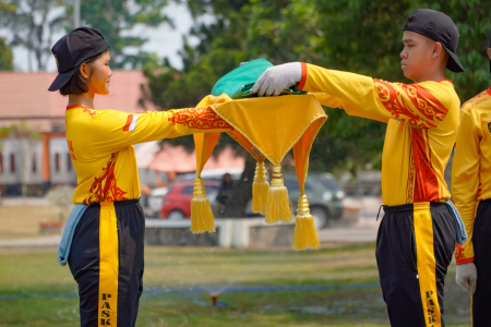 LATIHAN PASKIBRAKA DI PALANGKA RAYA