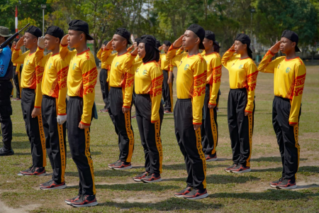 LATIHAN PASKIBRAKA DI PALANGKA RAYA