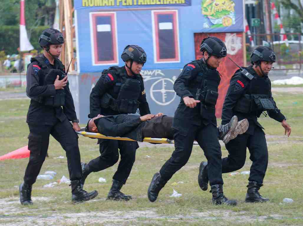 SIMULASI PENGAMANAN KOTA JELANG PILKADA