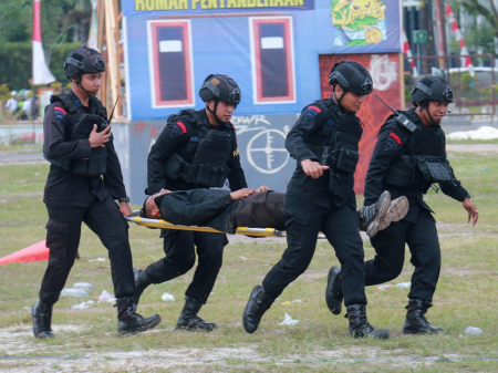 SIMULASI PENGAMANAN KOTA JELANG PILKADA