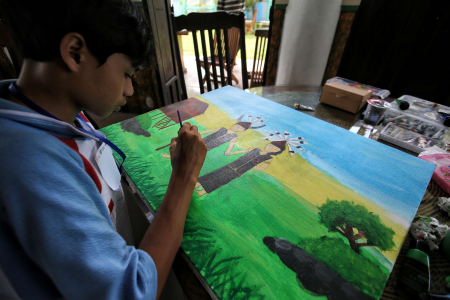 LOMBA MELUKIS ANAK BERKEBUTUHAN KHUSUS