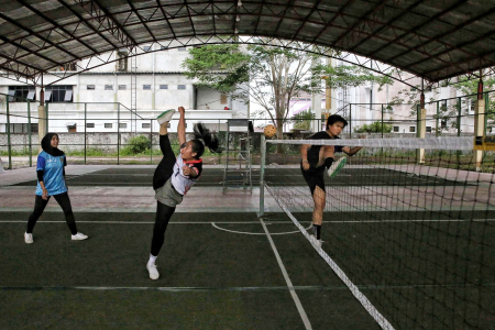 PERSIAPAN ATLET SEPAK TAKRAW KALTENG